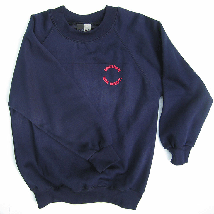 navy school sweatshirt